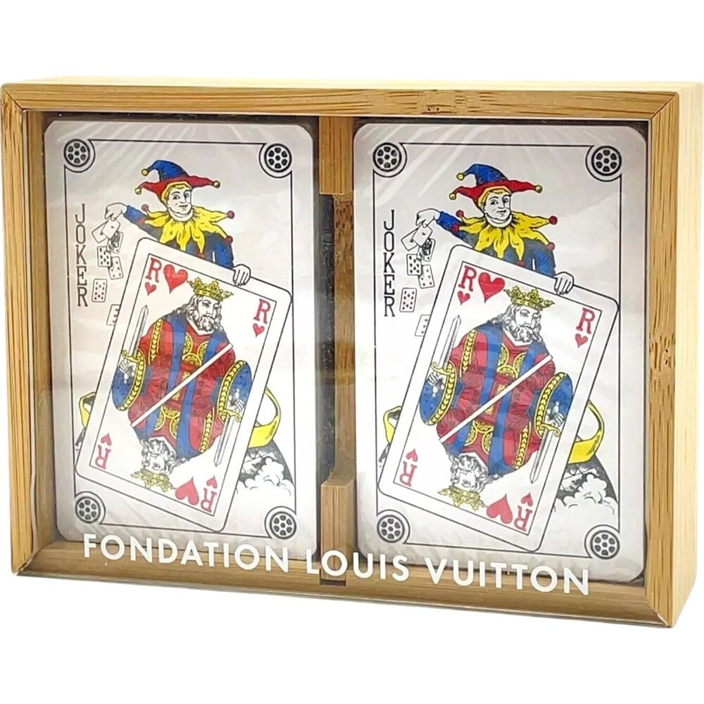 606209AR (S2) Louis Vuitton Playing Card Two Sets Multicolor Paper w/Box